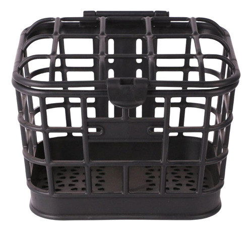 Cesta Delantera Negra Con Tapa Cesta Para Bicicleta Cesta