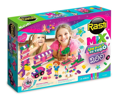 Rasti Mix  Nenas 200 Piezas Bloques 01-1082 Original Edu