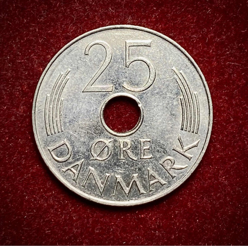 Moneda 25 Ore Dinamarca 1976 Km 861