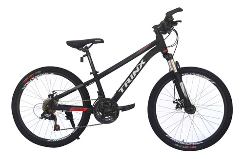 Bicicleta Trinx M114 Negro/rojo/anaranjado Rodado 24