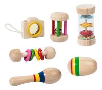 Comprar Sonajeros De Mano Para Bebé, Juego De Juguetes De Madera