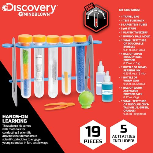 Test Tubes Science Kit De 19 Piezas 5 Experimentos Educ...