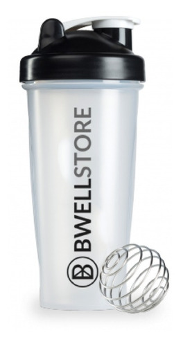 Botella Shaker Tranparente Bwellstore 600 Ml