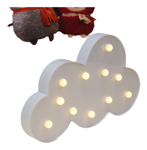 3 V Nube Forma Luz Led Batería Caja Navidad Decoración Luz C