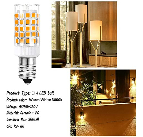 E14 Led Light Bulb Dimmable, E14 European Screw Base Le...