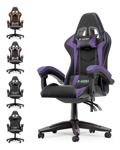 Silla Gamer De Piel Sintética Gaming Chair Bigzzia