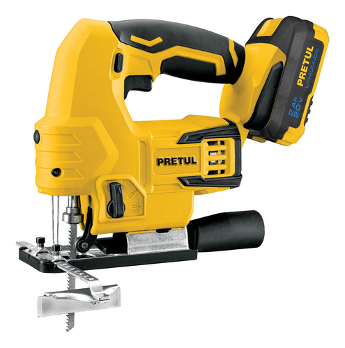 Sierra Caladora Inalambrica 20v Con Guia Laser Pretul 28270