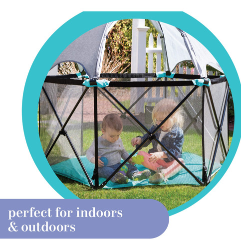 Playard Summer Infant Pop N Play Deluxe Ultimate Aqua