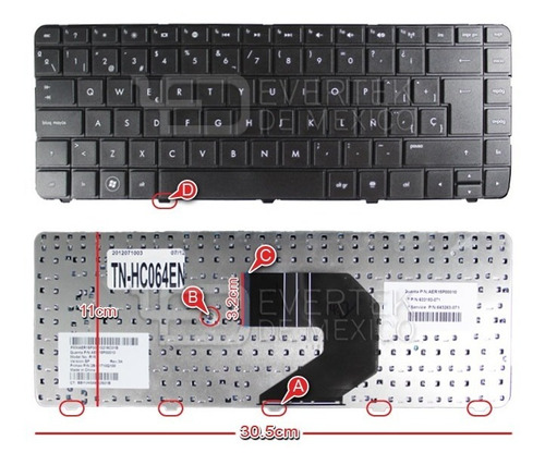 Teclado Español (sp) Hp 1000 2000 Presario Cq57 Cq58 Series