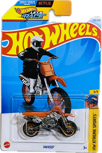 Hot Wheels Moto Cross Hw450f Naranja Hw Xtreme Sports | 2024