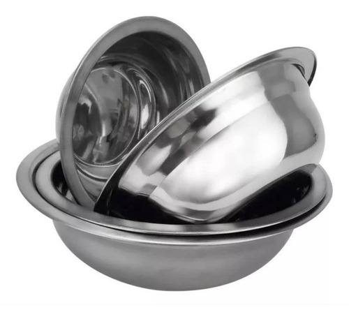 Pack 4 Bowls Acero Inoxidable Repostería Pocillo Cocina