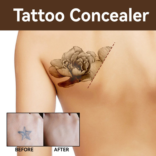 La Base De Maquillaje En U Oculta E Ilumina El Tatuaje C385