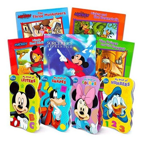 Juego De Libros De Disney Mickey Minnie Mouse Para Niños   