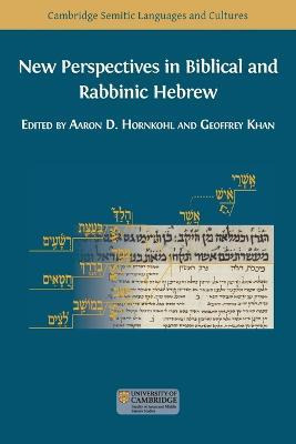 Libro New Perspectives In Biblical And Rabbinic Hebrew - ...