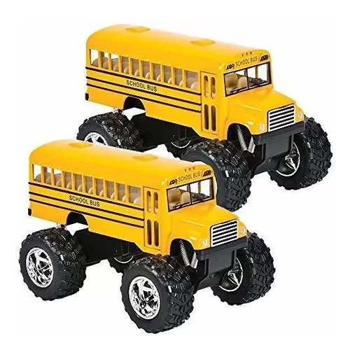 ArtCreativity Autobús escolar amarillo fundido a presión para niños,  juguete clásico de autobús escolar de 7 pulgadas con mecanismo de  retroceso