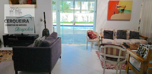 Casa Com 6 Dormitórios À Venda, 420 M² Por R$ 2.100.000 - Acapulco - Guarujá/sp - Ca0573