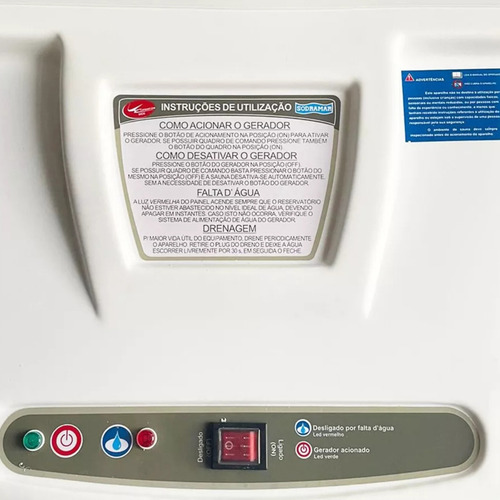 Sauna Vapor 12kw 220 Bifásico Sodramar 18m3 + Comando Touch