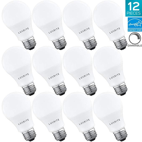 Luxrite A19 Bombilla De Luz Led 60w Equivalente, 4000k Blanc