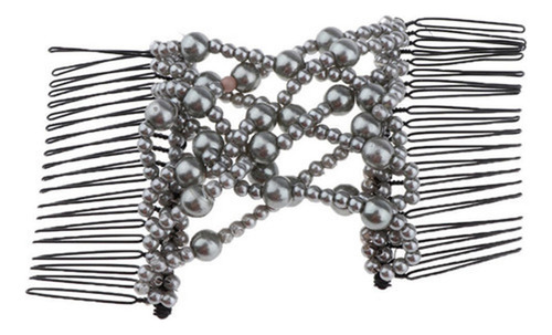 A Perlas Elásticas Mágicas Peinetas De Pelo Dobles Clips Bun