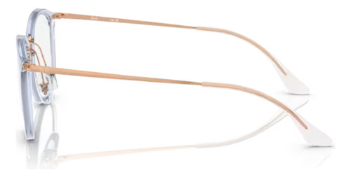 Lentes Rayban Rx7140 Colores Oftalmico Color 8336 Transparent Light Blue