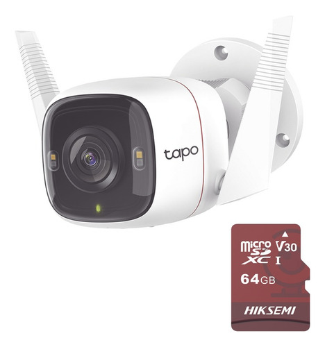 Kit De Camara Ip Wi-fi 4mpx Con 1 Microsd 64gb Tp-link