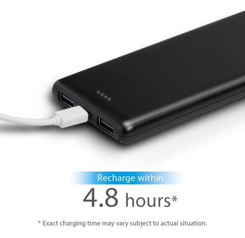 Imagen 4 de 5 de Cargador Portatil Tp Link Tl Pb10000 10000 Mah 2 Usb 2.1 A