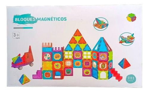 Bloques Magneticos De Construccion 111 Piezas