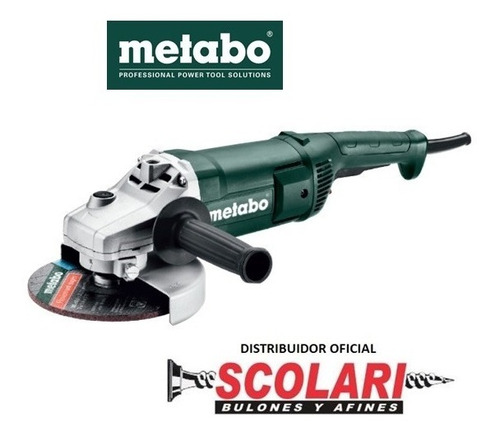 Imagen 2 de 3 de Amoladora Angular Metabo W 2200-230 2200w
