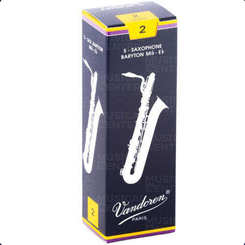 2 Palhetas P/sax Baritono Tradicional N.2 Sr242 Vandoren