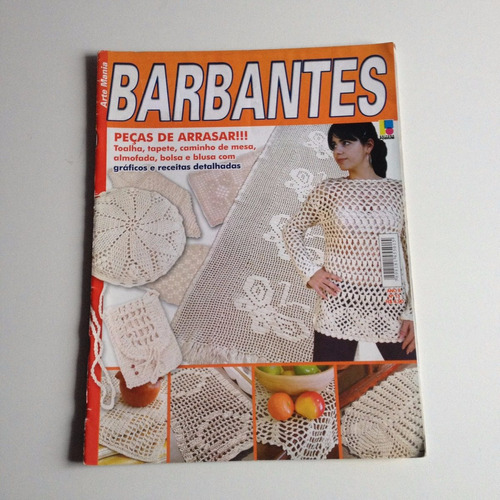 Revista Arte Mania Barbantes Almofadas Tapete Blusa Bb392