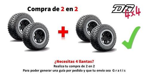 Llanta 33x12.5 R17 Bf Goodrich Km3 Mud Terrain Jeep Wrangler