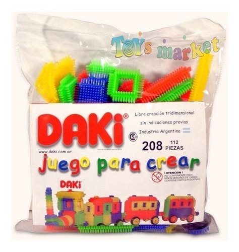 Daki De 112 Piezas Bloques Didáctico Para Armar Bolsa 208