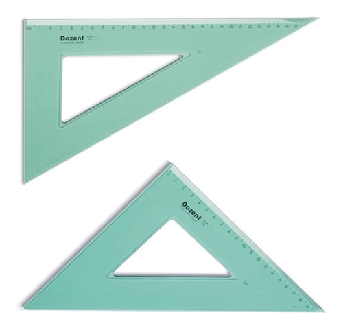 Escuadra Técnica 45º Ó 60º 20cm Biselada Dozent By Plantec