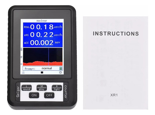 Detector De Radiação Nuclear Com Contador Digital Geiger 2.8