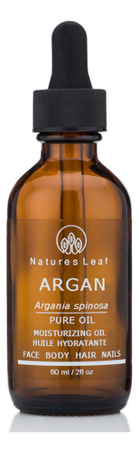 Natures Leaf Aceite De Argan Organico Marroqui, 100% Puro, P
