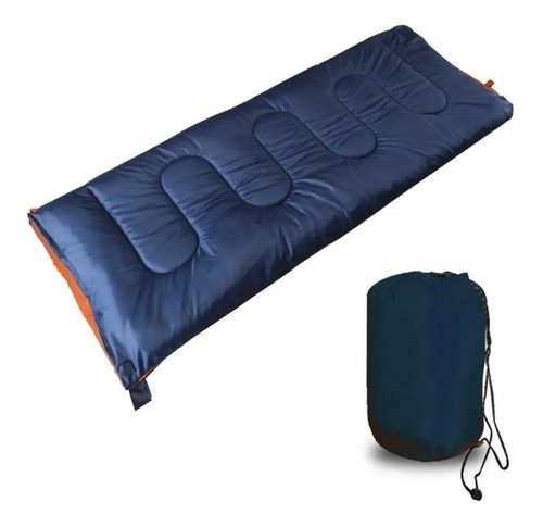 Bolsa De Dormir Ideal Campamento Muy Liviana Chicos Adultos Color Azul Marino
