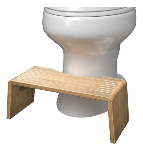 Squatty Potty Oslo - Taburete Plegable De Bambu Para Inodor