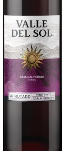 Pack De 6 Vino Tinto Valle Del Sol Merlot Afrutado 750 Ml