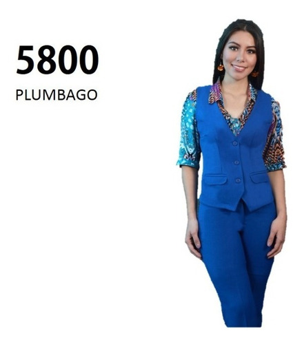 Conjunto Chaleco Y Pantalon Azul Rey Mujer Uniformes