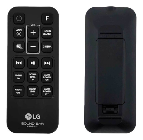 Control Remoto Para Streaming De Media Player LG Akb74815371 Preto