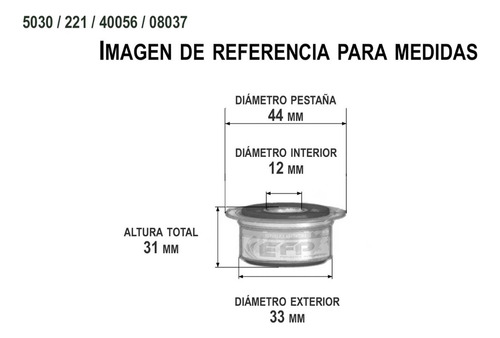 Kit Buje Parrilla 19/8 Rótula P/ Citroën Berlingo 8u Iic