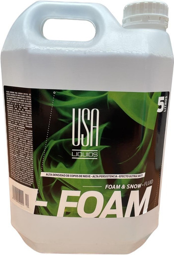 Liquido Para Máquinas De Nieve Usa Liquids Foam X 5 Lts. Wwt