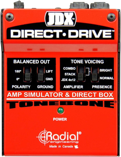 Radial Engineering Guitarra Simulador Amplificador Direct-dr