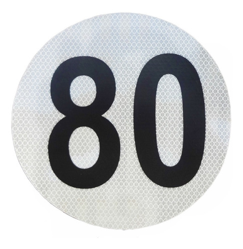 Imagen 1 de 2 de Círculo Reflectivo Máxima Velocidad 80 Homologado 3m