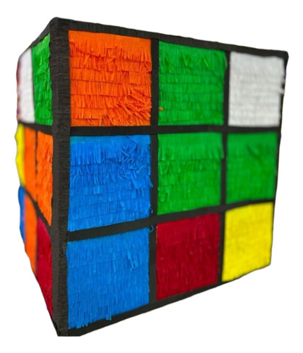 Piñata Cubo De Rubik 40 X 40 Cm.