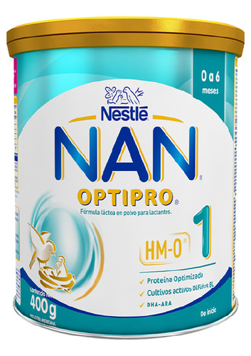 Nan® Optipro 1 400g | Fórmula Leche En Polvo 0-6 Meses