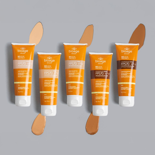 Protetor Solar Facial Efeito Base Fps70 - Bioage - Tom 4