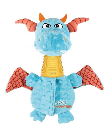 Juguete Para Perro Peluche De Dragon Sonoro E Interactivo