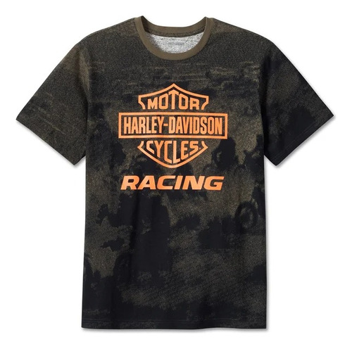 Playera Harley-davidson, Racing Tie Dye Tee, De Hombre. 