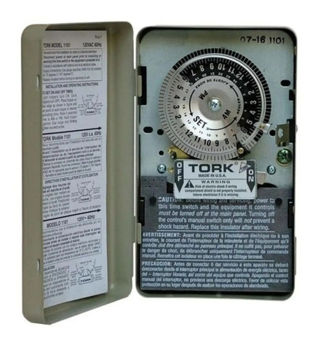 Interruptor Tiempo Horario Electromecanico Tork 1101 24 Hrs